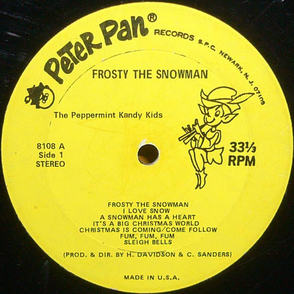 The Peppermint Kandy Kids : Frosty The Snowman (LP, Album)