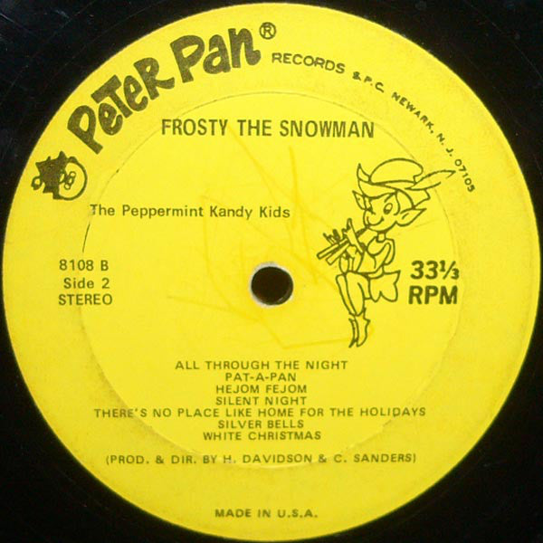 The Peppermint Kandy Kids : Frosty The Snowman (LP, Album)