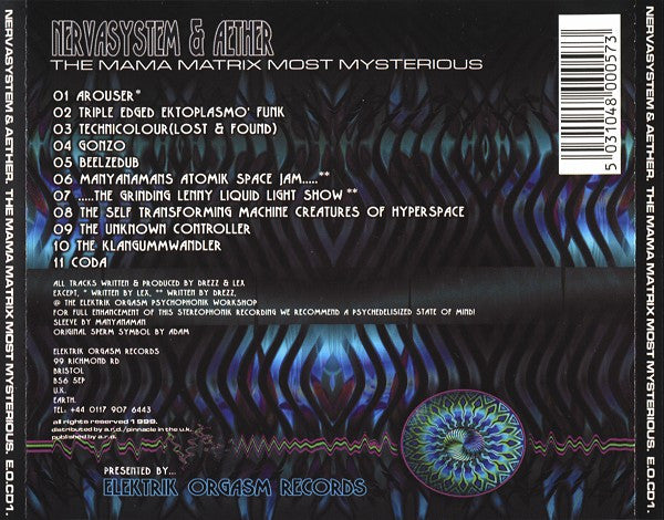 Nervasystem & Aether : The Mama Matrix Most Mysterious (CD, Album)