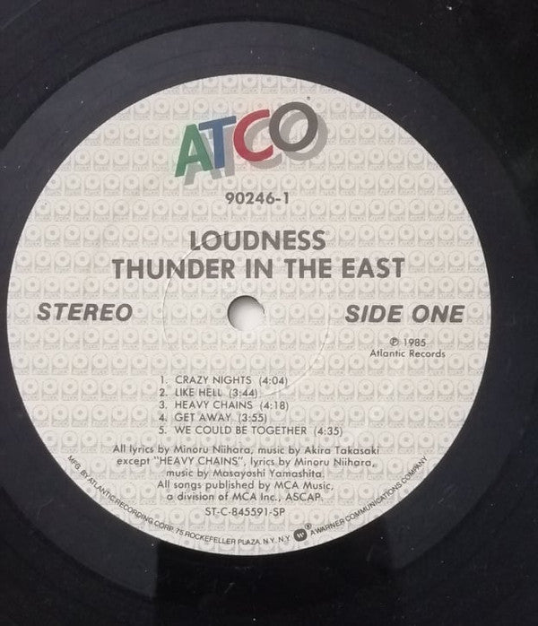 Loudness (5) : Thunder In The East (LP, Album, Spe)