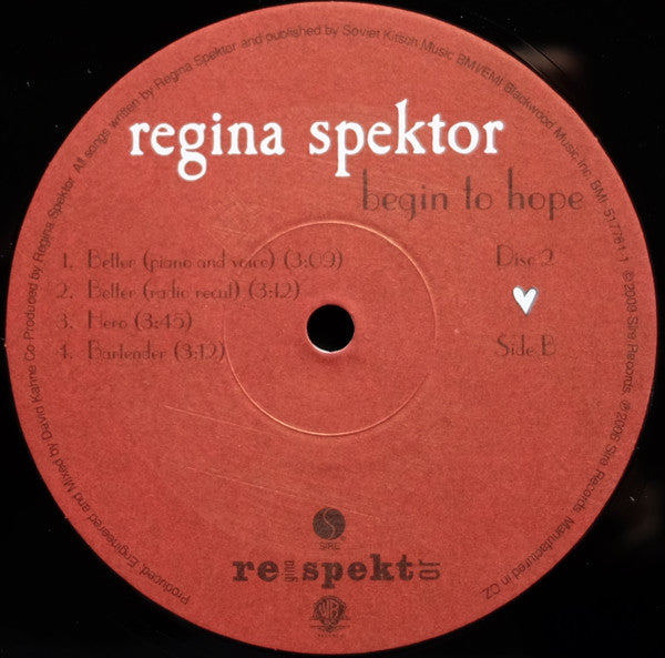 Regina Spektor : Begin To Hope (2xLP, Album)