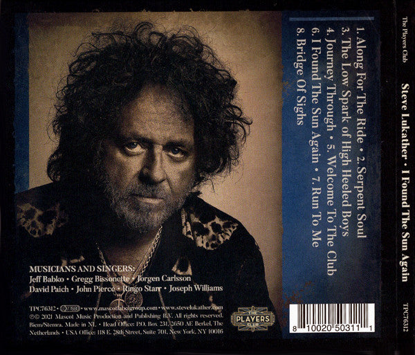 Steve Lukather : I Found The Sun Again (CD, Album)