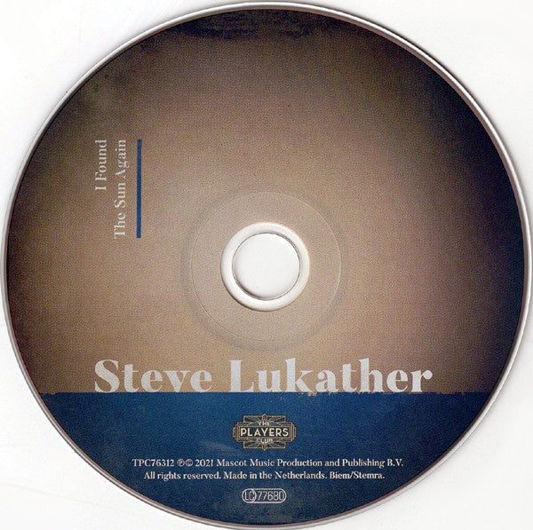 Steve Lukather : I Found The Sun Again (CD, Album)