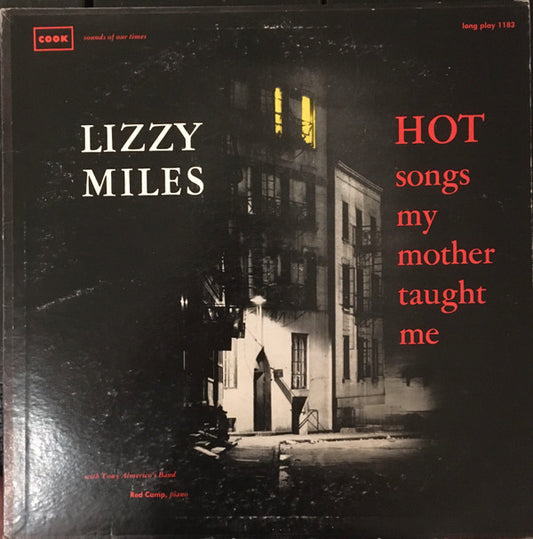 Lizzie Miles With Tony Almerico's Band : Hot Songs My Mother Taught Me (LP, Album, Dar)