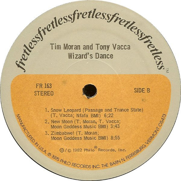 Tim Moran (2) And Tony Vacca : Wizard's Dance (LP, Album)