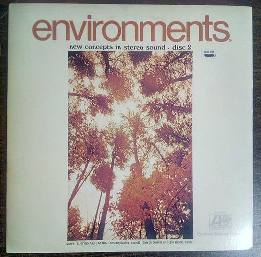 No Artist : Environments (New Concepts in Stereo Sound) (Disc 2) (LP, RI )