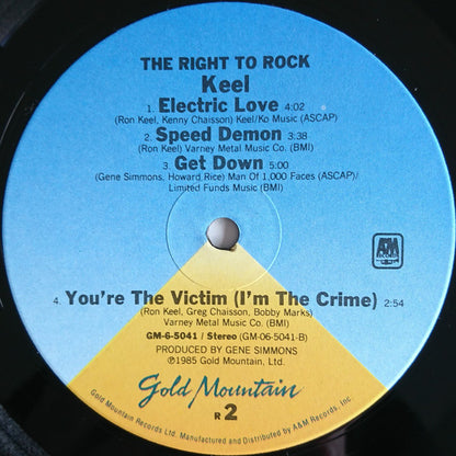 Keel : The Right To Rock (LP, Album)