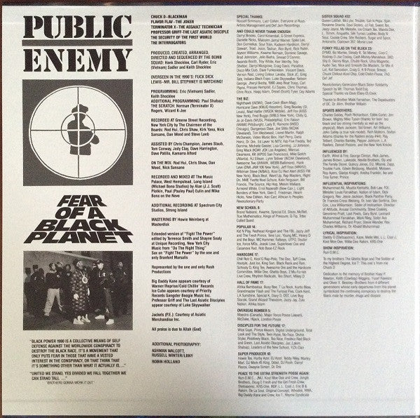 Public Enemy : Fear Of A Black Planet (LP, Blu + LP, Bro + Album, Club, RE, Gat)