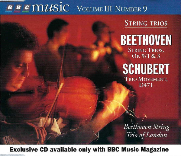 Ludwig van Beethoven / Franz Schubert - Beethoven String Trio Of London : String Trios (String Trios, Op. 9/1 & 3 / Trio Movement, D471) (CD)