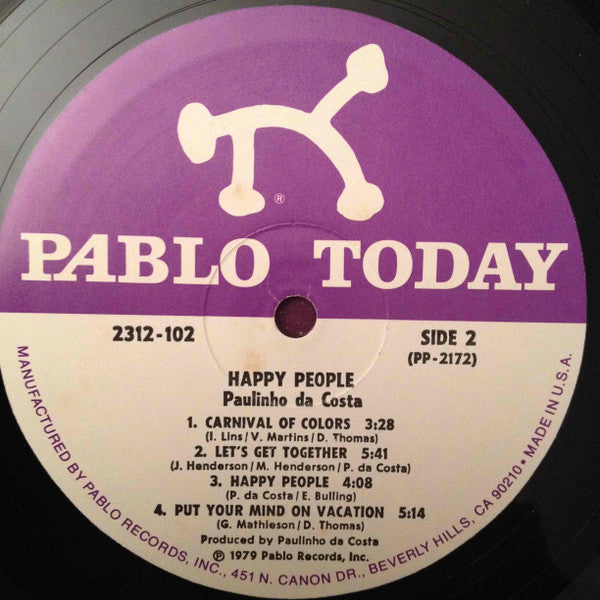 Paulinho Da Costa : Happy People (LP, Album)