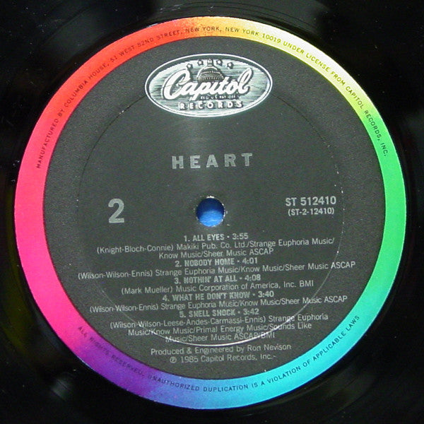 Heart : Heart (LP, Album, Club)