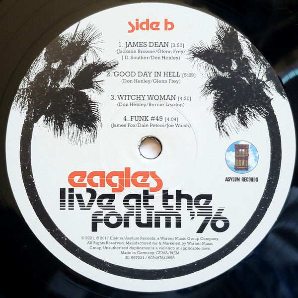 Eagles : Live At The Forum '76 (LP + LP, S/Sided, Etch + Album, 180)