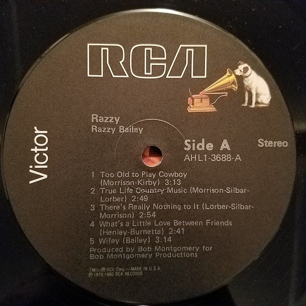 Razzy Bailey : Razzy (LP, Album, Ind)