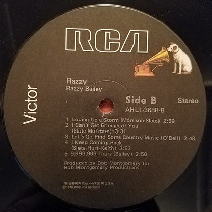 Razzy Bailey : Razzy (LP, Album, Ind)