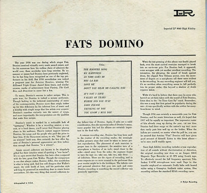 Fats Domino : This Is Fats (LP, Album, Mono)