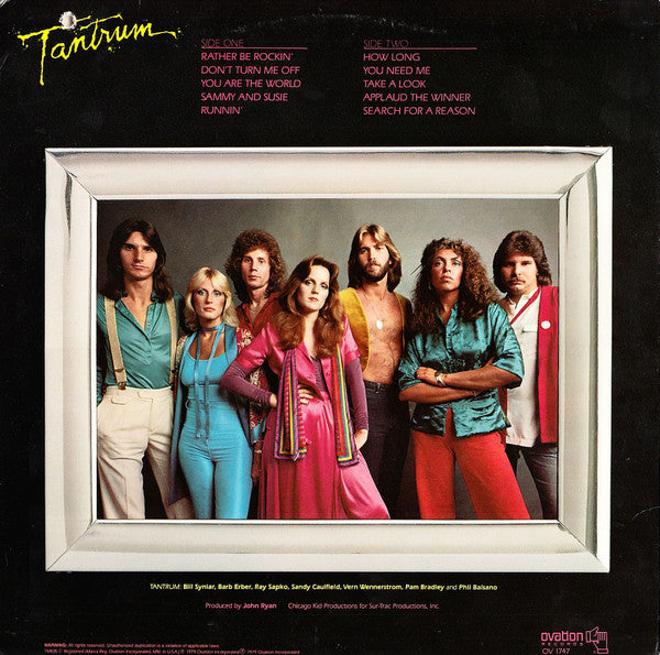 Tantrum (9) : Rather Be Rockin' (LP, Album)