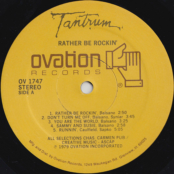 Tantrum (9) : Rather Be Rockin' (LP, Album)