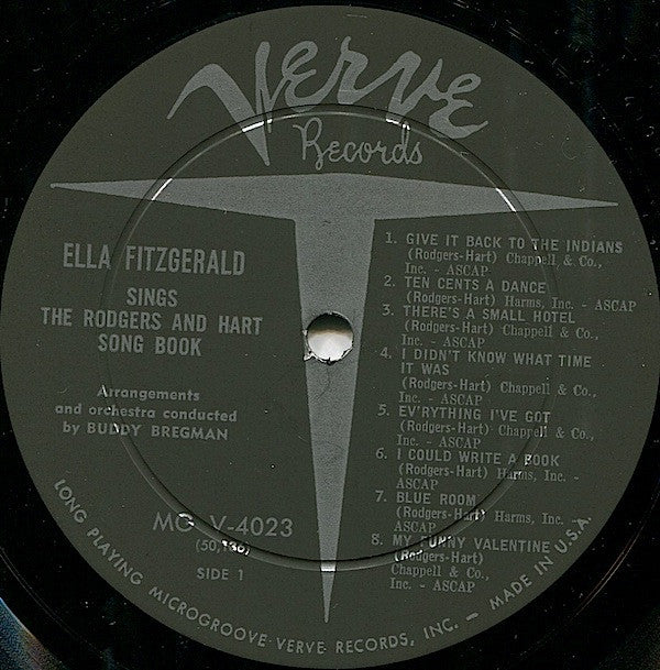 Ella Fitzgerald : Sings The Rodgers And Hart Song Book Volume 2 (LP, Album, Mono)