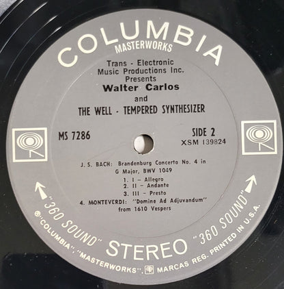 Walter Carlos : The Well-Tempered Synthesizer (LP, Album)