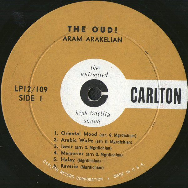 Aram Arakelian Ensemble : The Oud (LP, Album, Mono)