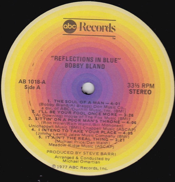 Bobby Bland : Reflections In Blue (LP, Album)