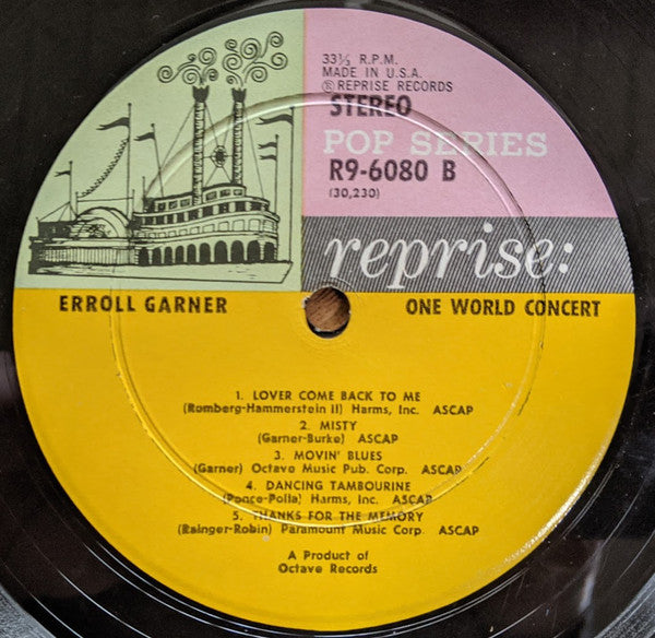 Erroll Garner : One World Concert (LP)