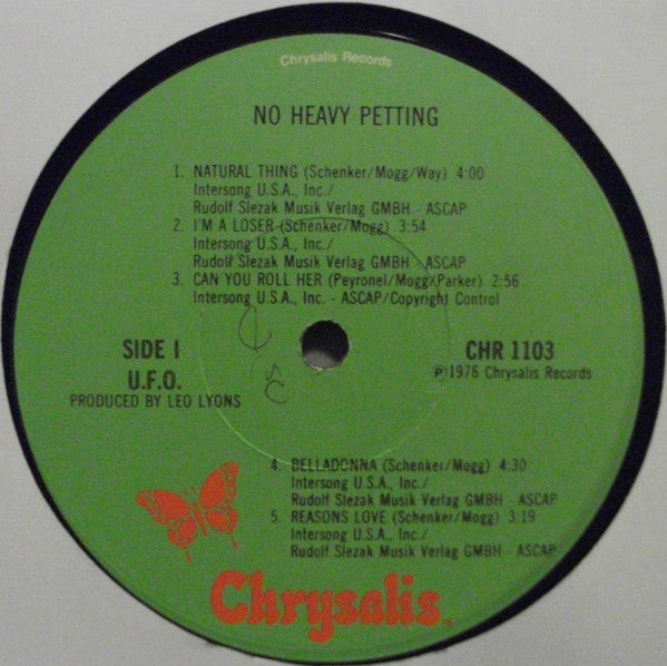 UFO (5) : No Heavy Petting (LP, Album, Los)