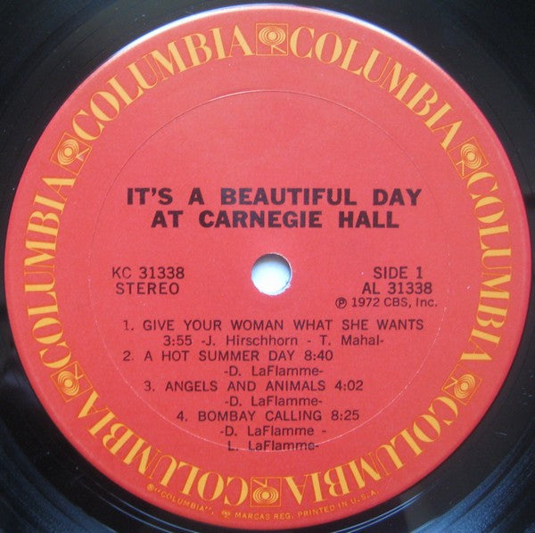 It's A Beautiful Day : At Carnegie Hall (LP, Album)