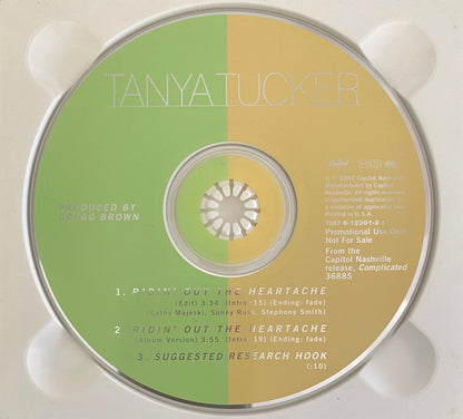 Tanya Tucker : Ridin' Out The Heartache (HDCD, Single, Promo)