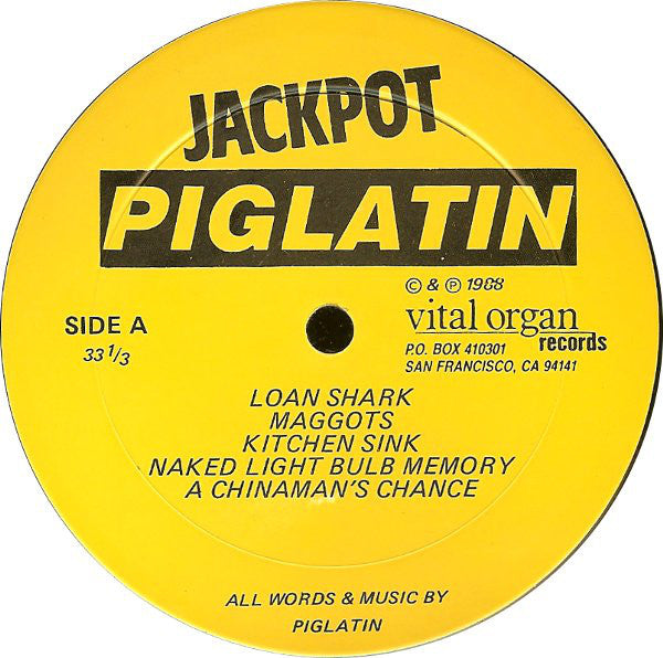 Piglatin : Jackpot (LP, Album)