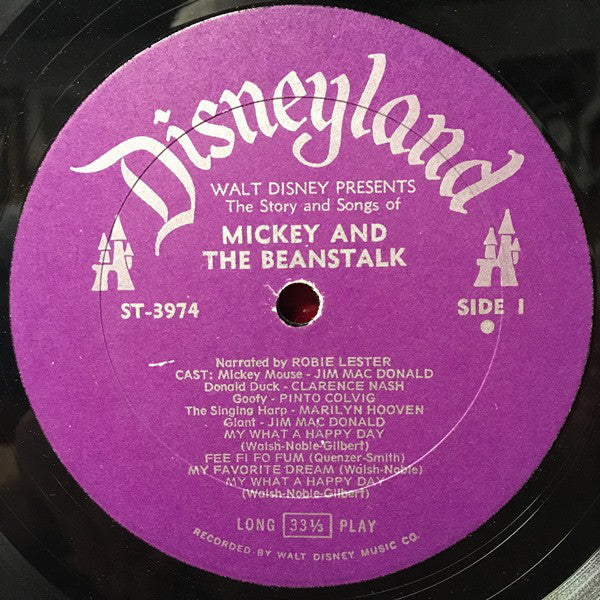 Various : The Story Of Mickey And The Beanstalk (LP, Mono, Gat)