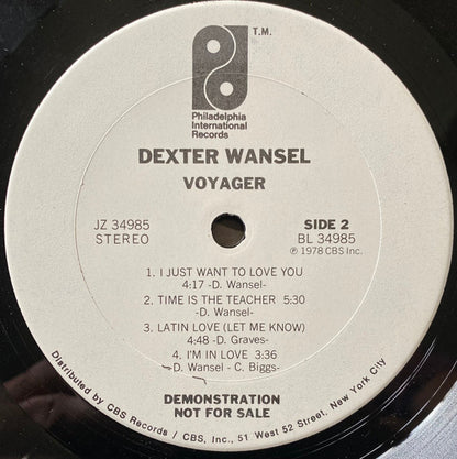 Dexter Wansel : Voyager (LP, Album, Promo, Ter)