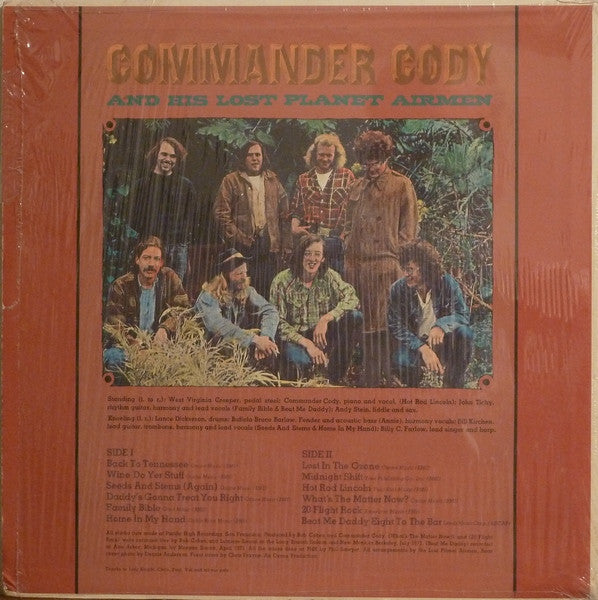 Commander Cody And His Lost Planet Airmen : Lost In The Ozone (LP, Album)