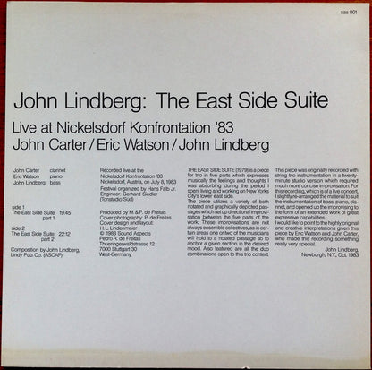 John Lindberg : The East Side Suite (LP, Album)