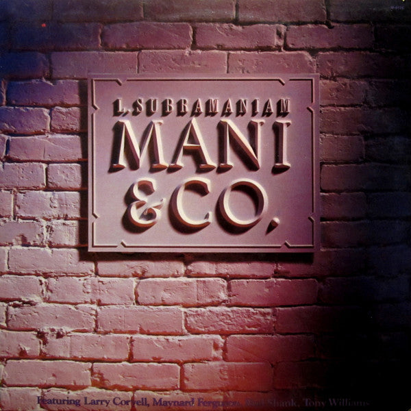 L. Subramaniam : Mani & Co. (LP, Album)