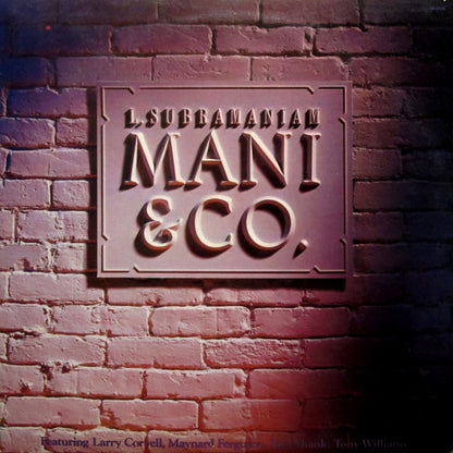 L. Subramaniam : Mani & Co. (LP, Album)