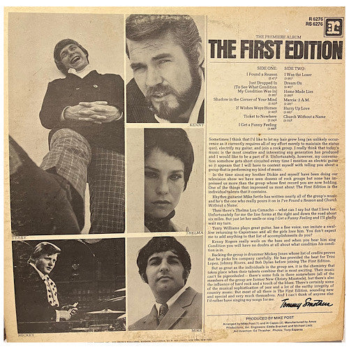 Kenny Rogers & The First Edition : The First Edition (LP, Album, Pit)