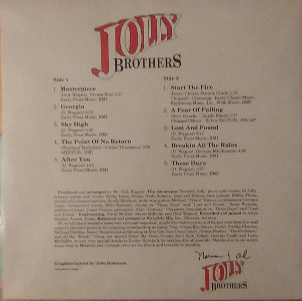 The Jolly Brothers Band (2) : Masterpiece (LP, Album)