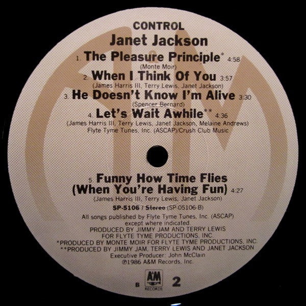 Janet Jackson : Control (LP, Album, EMW)