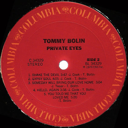 Tommy Bolin : Private Eyes (LP, Album)