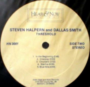 Steven Halpern • Dallas Smith (3) : Threshold (LP)