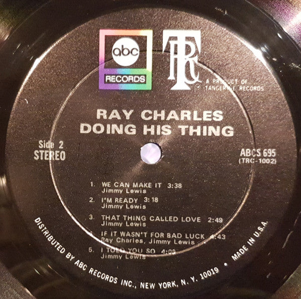 Ray Charles : Doing His Thing (LP, Album)