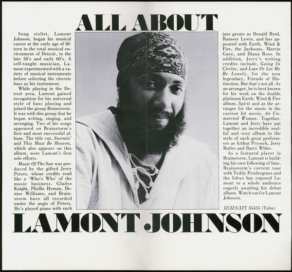 Lamont Johnson : Music Of The Sun (LP, Album, Promo, Ter)