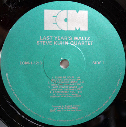 Steve Kuhn Quartet : Last Year´s Waltz (LP, Album)