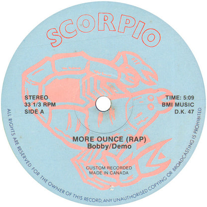 Bobby / Demo : More Ounce (Rap) (12", Tur)