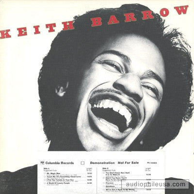 Keith Barrow : Keith Barrow (LP, Album, Promo)