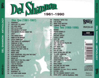 Del Shannon : 1961-1990 (A Complete Career Anthology) (2xCD, Comp)