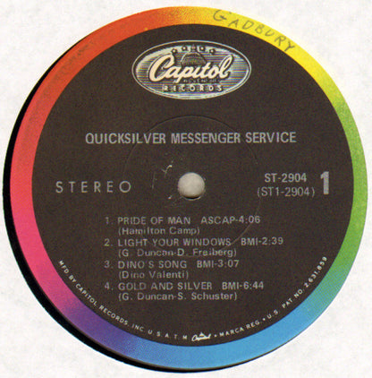 Quicksilver Messenger Service : Quicksilver Messenger Service (LP, Album, Los)