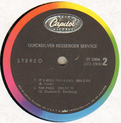 Quicksilver Messenger Service : Quicksilver Messenger Service (LP, Album, Los)