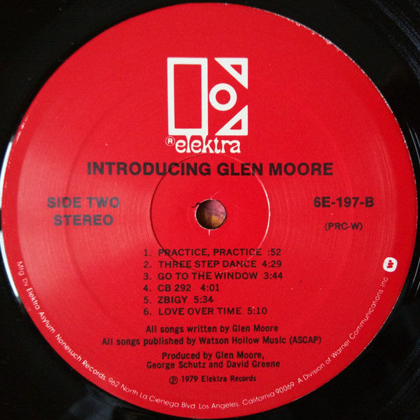 Glen Moore : Introducing (LP, Album)